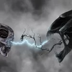 Mixed-Media-Cyborg-Alien-Duel