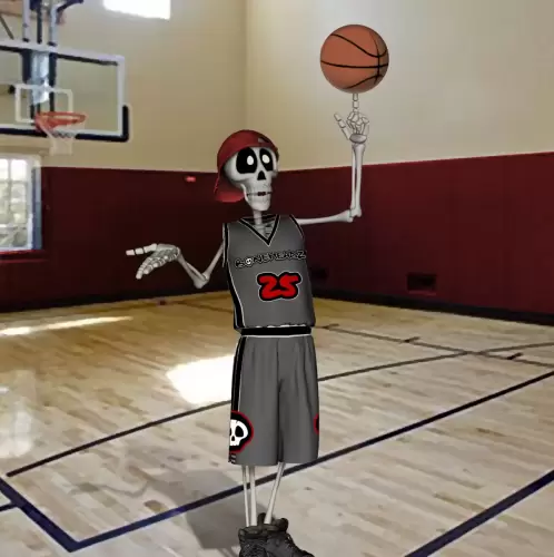 Bonehead-Graphix-Skeleton-Playing-Basketball