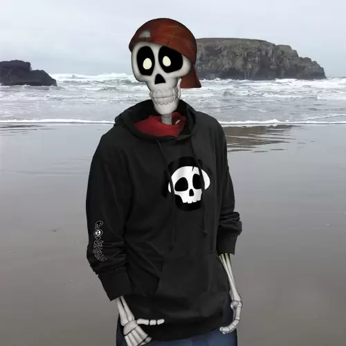 Bonehead-Graphix-Skeleton-at-Beach